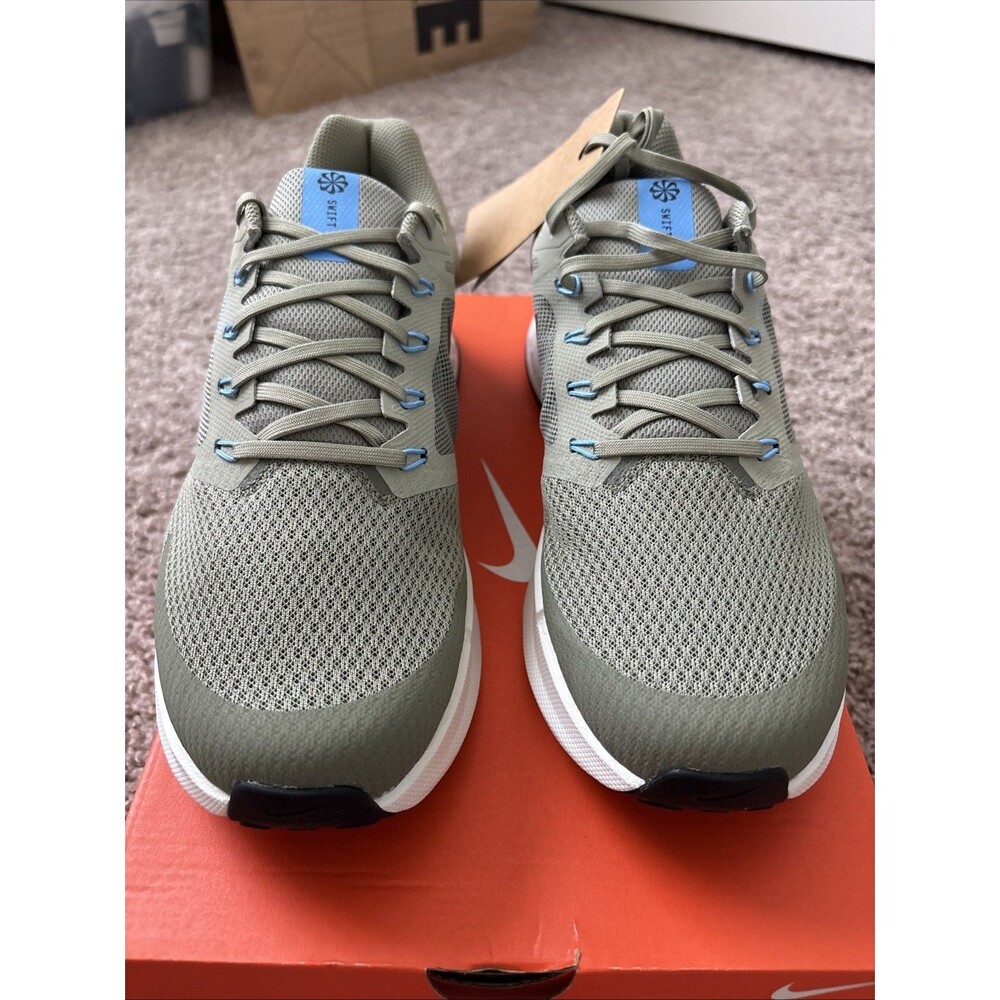 Nike Run Swift 3 Shoes Mens Size 11.5 Silver Sage Black Running DR2695-300 New